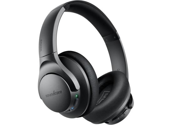 Anker Soundcore Life Q20 Hybrid Active Noise Cancelling Headphones, Wireless Over Ear Bluetooth Headphones, 60H Playtime, Hi-Res Audio, Deep Bass, Foam Ear Cups, Travel, Office, USB-C Charging , Black